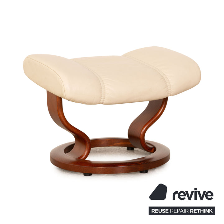 Stressless Consul Leder Sessel Beige inkl. Hocker