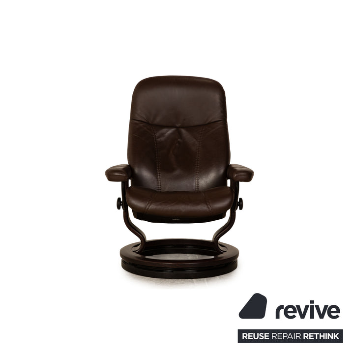 Stressless Consul Leder Sessel Braun inkl. Hocker