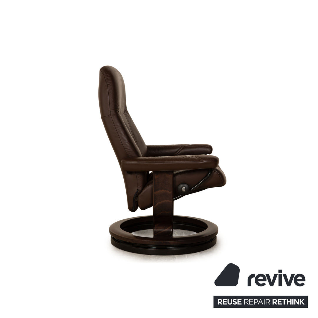 Stressless Consul Leder Sessel Braun inkl. Hocker