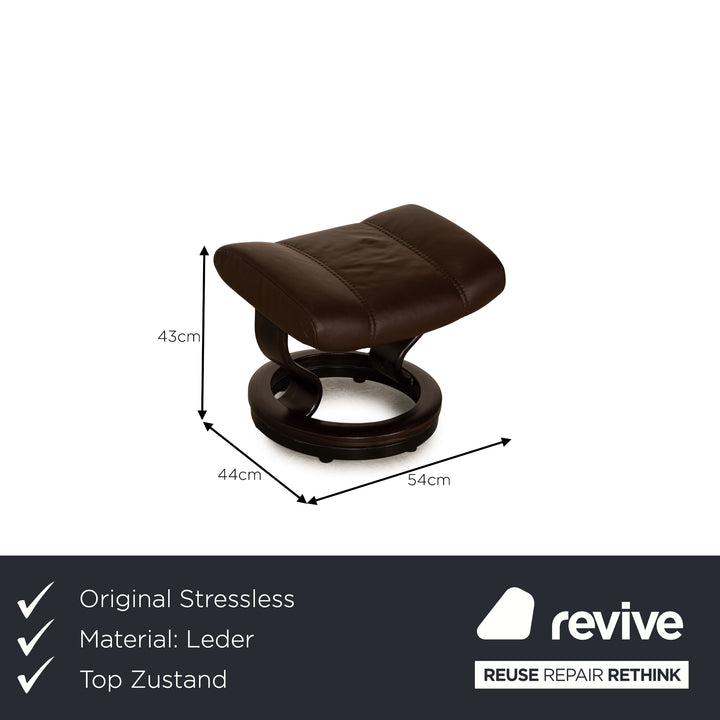 Stressless Consul Leder Sessel Braun inkl. Hocker