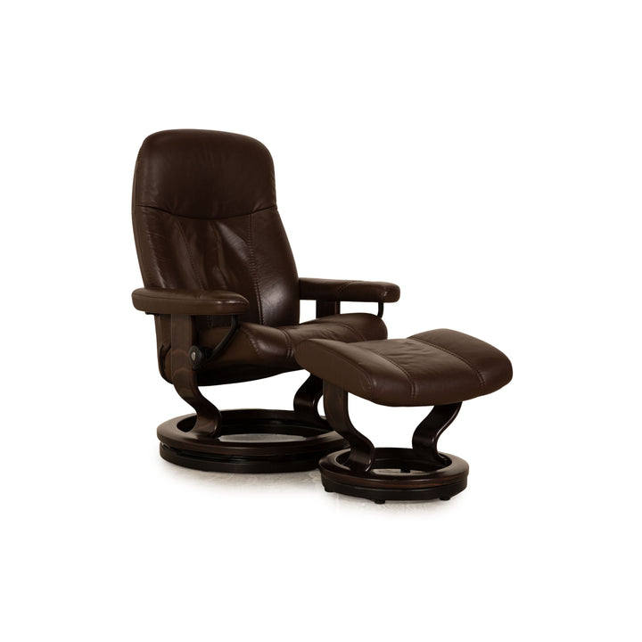 Stressless Consul Leder Sessel Braun inkl. Hocker