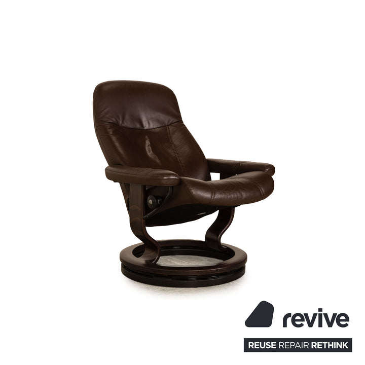 Stressless Consul Leder Sessel Braun inkl. Hocker