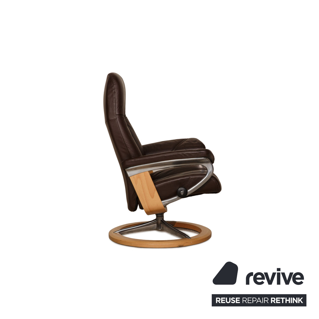 Stressless Consul Leder Sessel Braun Relaxfunktion Funktion inkl. Hocker