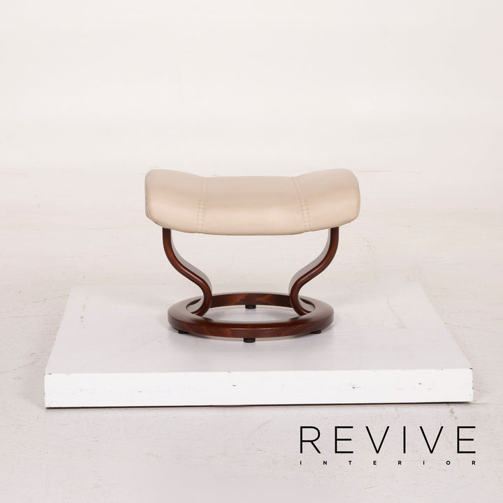 Stressless Consul Leder Sessel Creme inkl. Hocker Relaxfunktion #14887