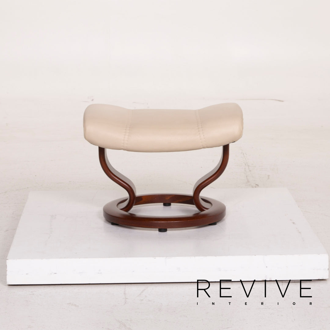 Stressless Consul Leder Sessel Creme inkl. Hocker Relaxfunktion #14887