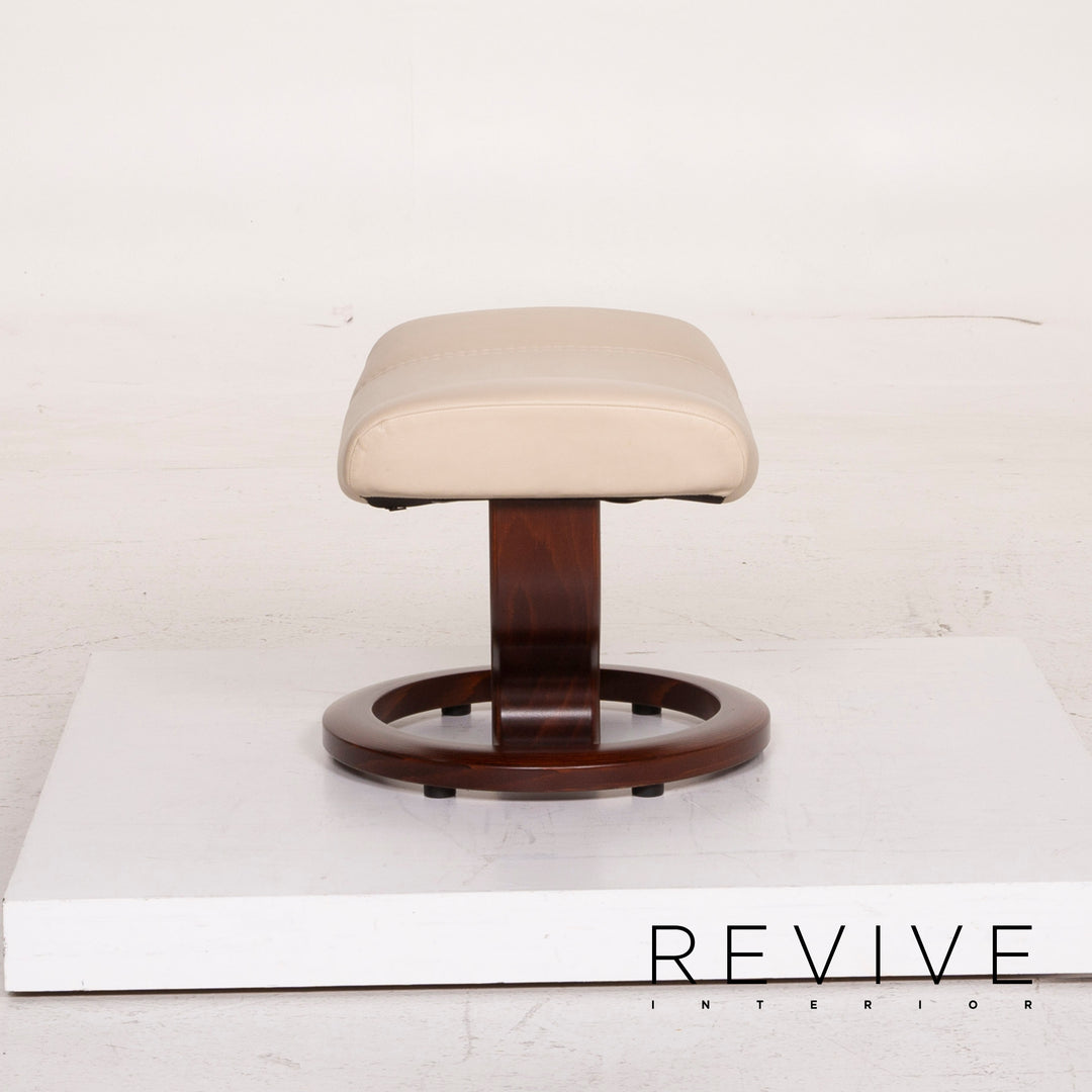 Stressless Consul Leder Sessel Creme inkl. Hocker Relaxfunktion #14887
