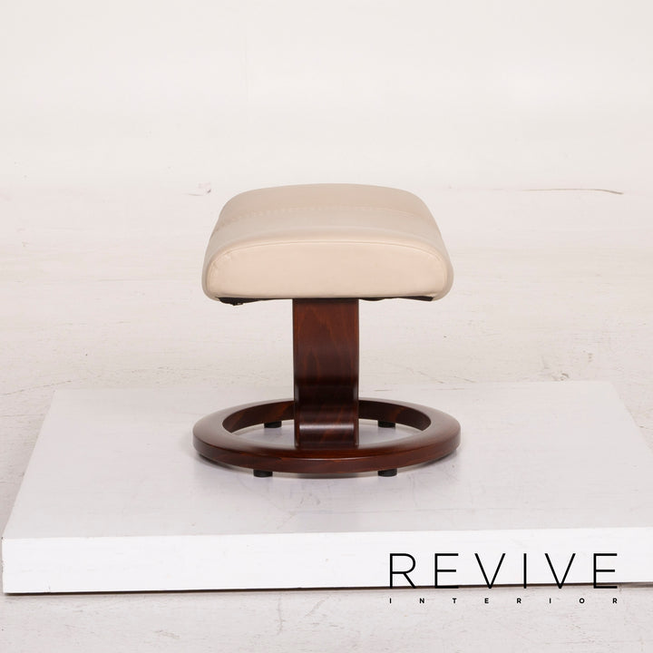 Stressless Consul Leder Sessel Creme inkl. Hocker Relaxfunktion #14887