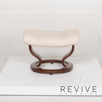 Stressless Consul Leder Sessel Creme inkl. Hocker und Relaxfunktion #12858