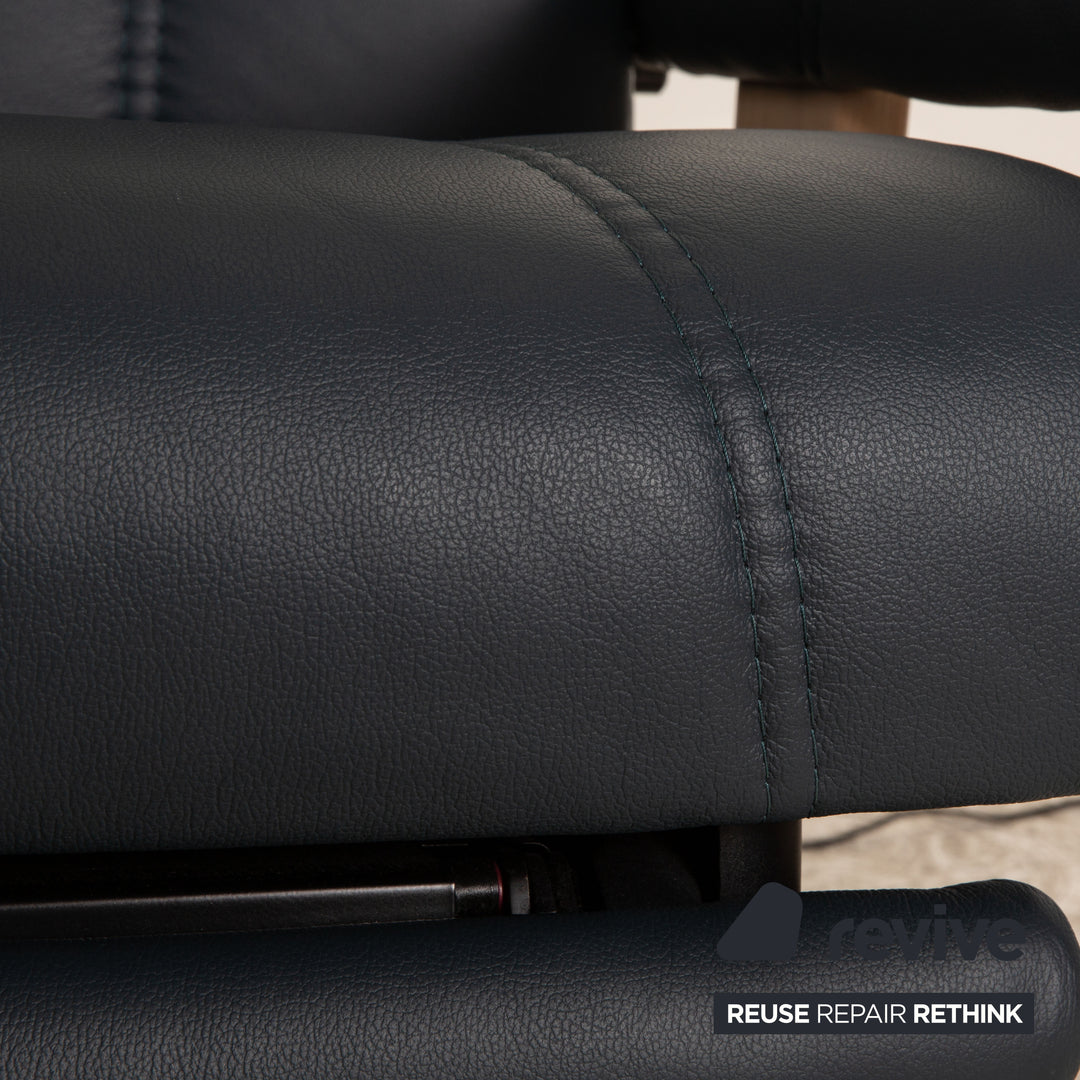 Stressless Consul Leder Sessel Dunkelblau Größe M elektrische Funktion