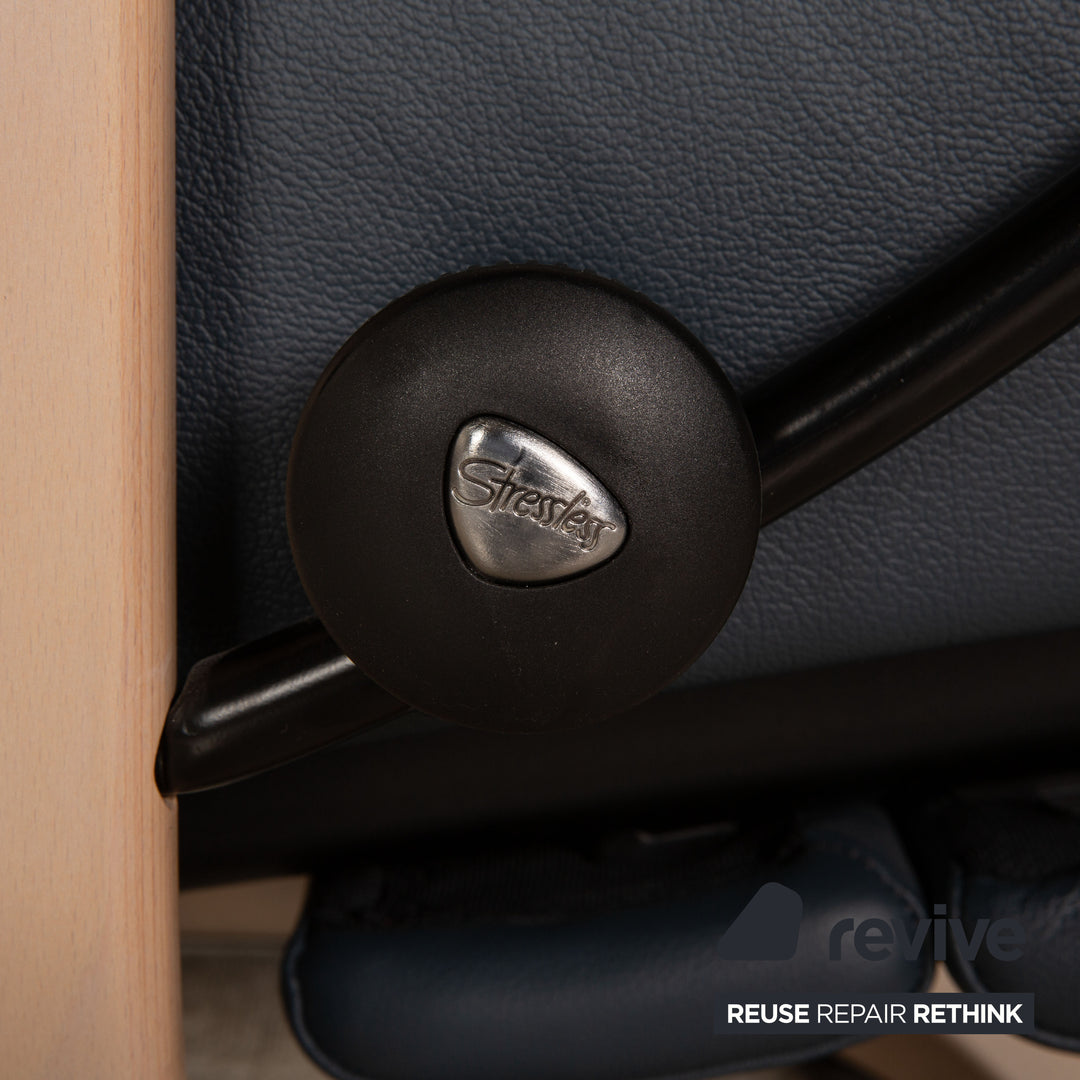 Stressless Consul Leder Sessel Dunkelblau Größe M elektrische Funktion