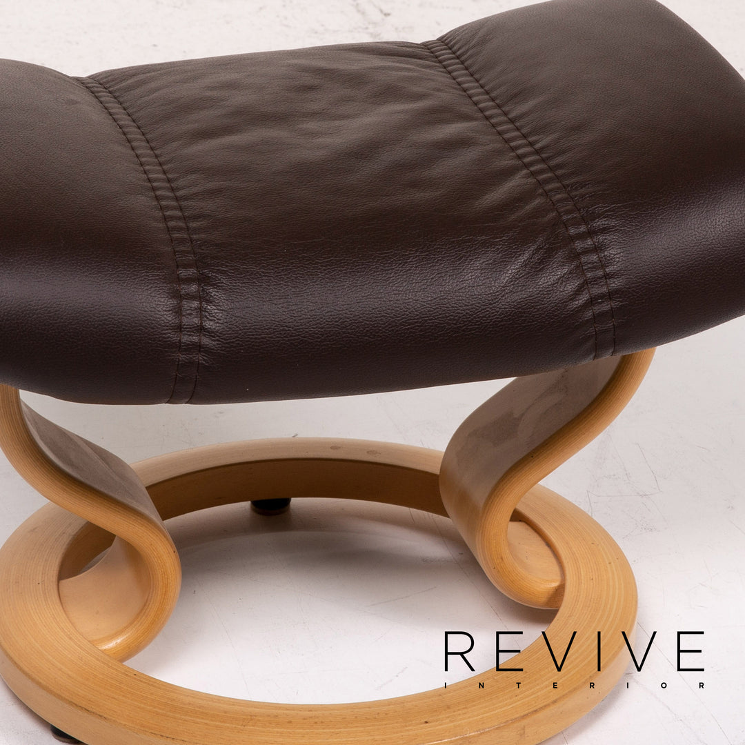 Stressless Consul Leder Sessel inkl. Hocker Braun Dunkelbraun Funktion Relaxfunktion Relaxsessel #14838