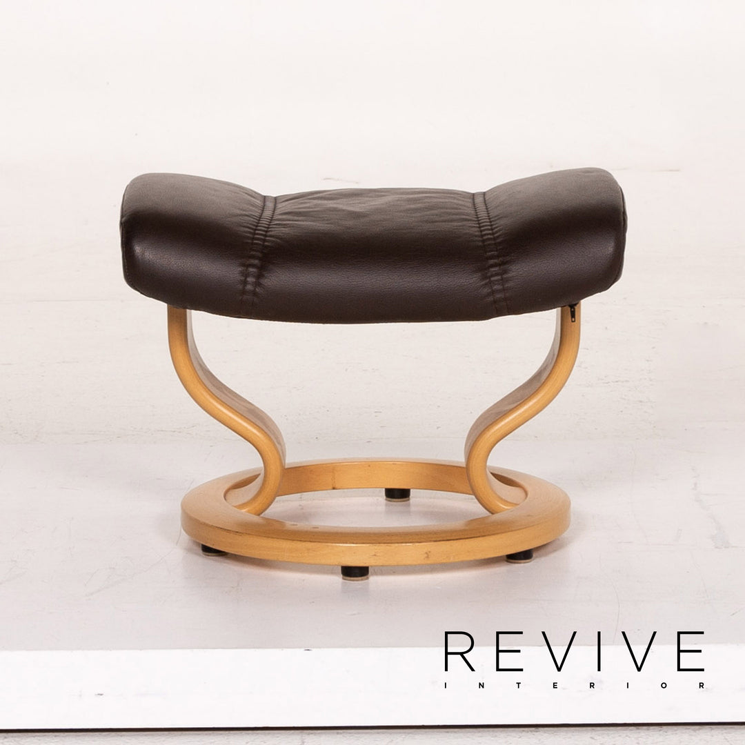 Stressless Consul Leder Sessel inkl. Hocker Braun Dunkelbraun Funktion Relaxfunktion Relaxsessel #14838