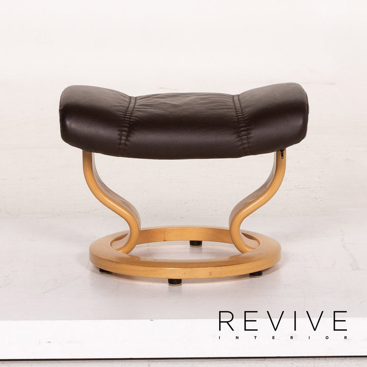 Stressless Consul Leder Sessel inkl. Hocker Braun Dunkelbraun Funktion Relaxfunktion Relaxsessel #14838