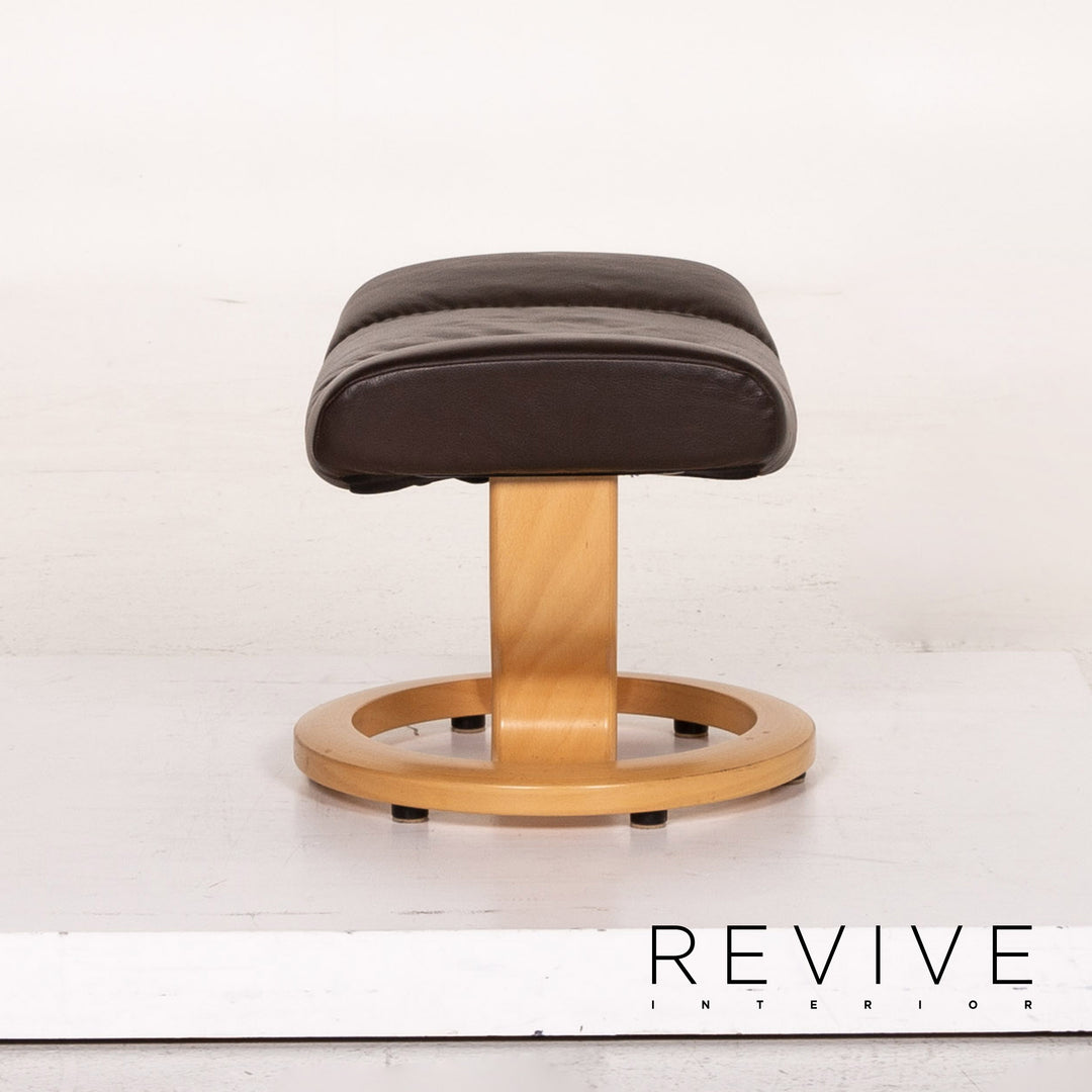 Stressless Consul Leder Sessel inkl. Hocker Braun Dunkelbraun Funktion Relaxfunktion Relaxsessel #14838