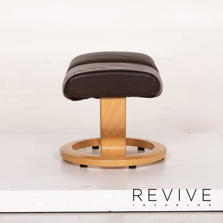 Stressless Consul Leder Sessel inkl. Hocker Braun Dunkelbraun Funktion Relaxfunktion Relaxsessel #14838