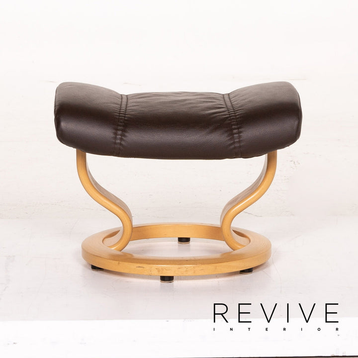 Stressless Consul Leder Sessel inkl. Hocker Braun Dunkelbraun Funktion Relaxfunktion Relaxsessel #14838