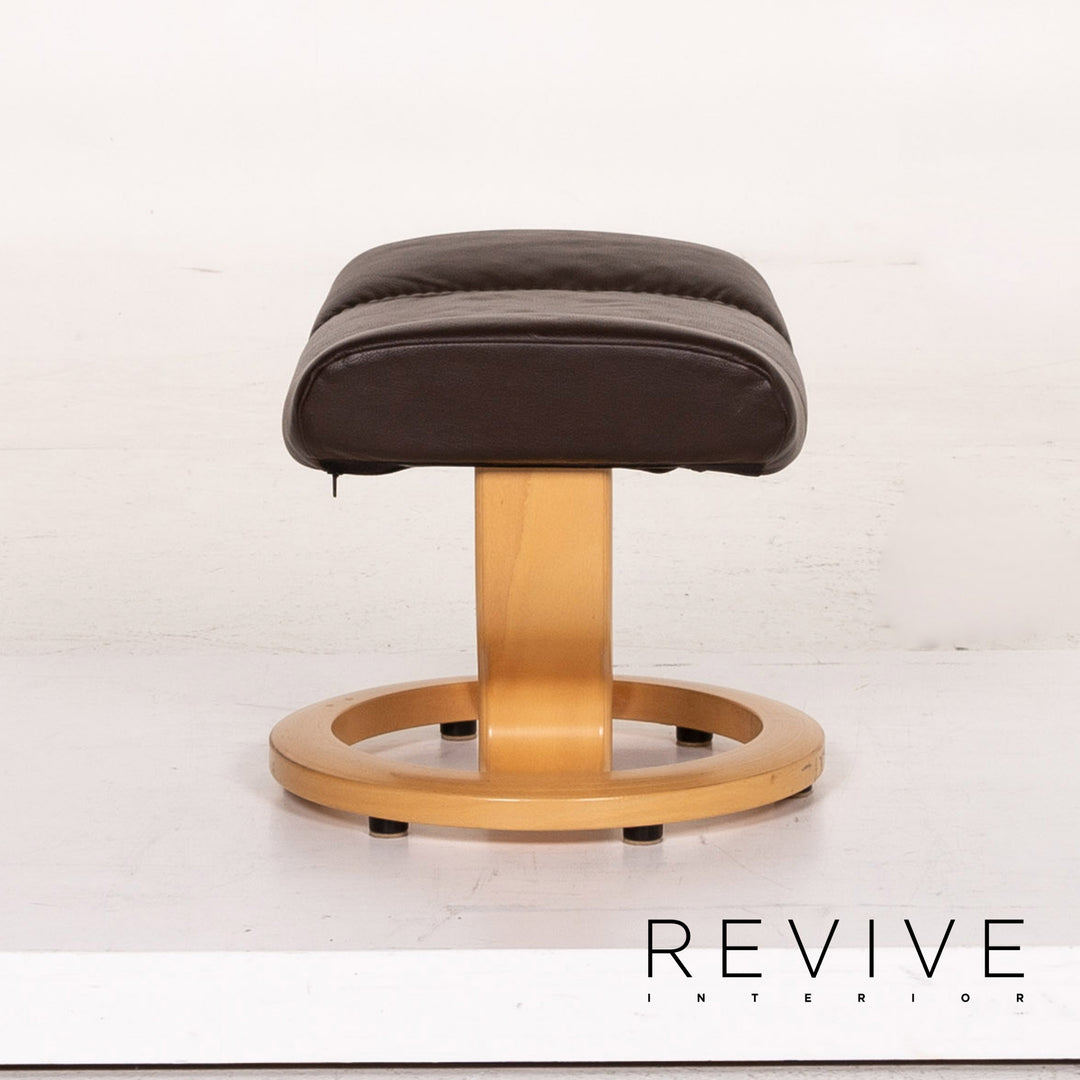 Stressless Consul Leder Sessel inkl. Hocker Braun Dunkelbraun Funktion Relaxfunktion Relaxsessel #14838