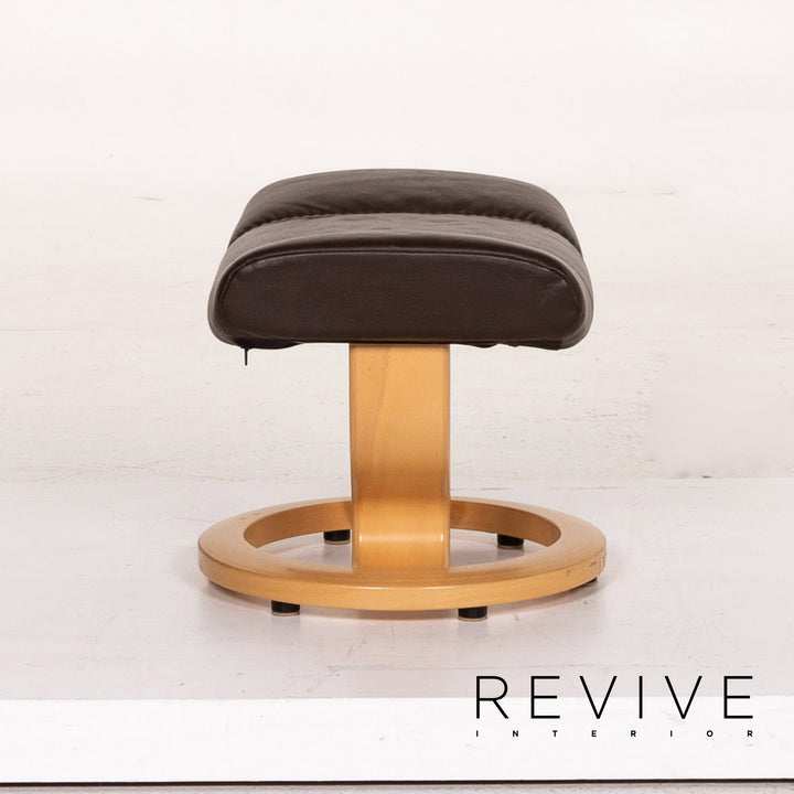 Stressless Consul Leder Sessel inkl. Hocker Braun Dunkelbraun Funktion Relaxfunktion Relaxsessel #14838