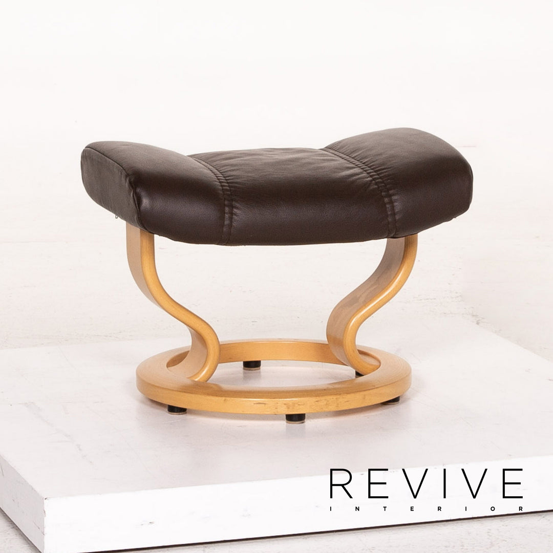 Stressless Consul Leder Sessel inkl. Hocker Braun Dunkelbraun Funktion Relaxfunktion Relaxsessel #14838