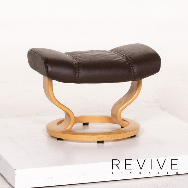 Stressless Consul Leder Sessel inkl. Hocker Braun Dunkelbraun Funktion Relaxfunktion Relaxsessel #14838