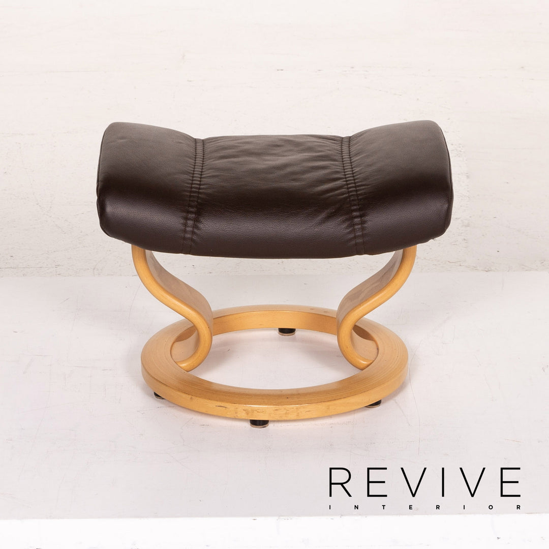 Stressless Consul Leder Sessel inkl. Hocker Braun Dunkelbraun Funktion Relaxfunktion Relaxsessel #14838