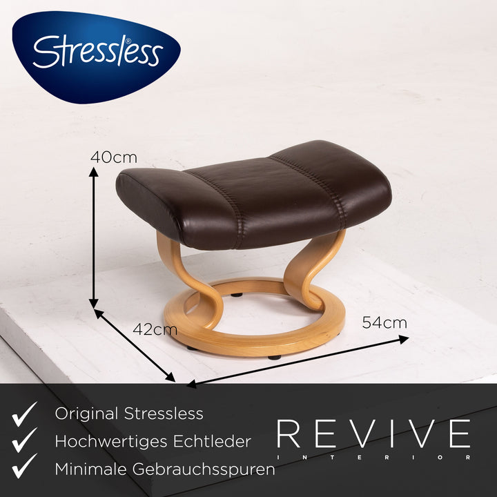 Stressless Consul Leder Sessel inkl. Hocker Braun Relaxfunktion Funktion Relaxsessel #14059