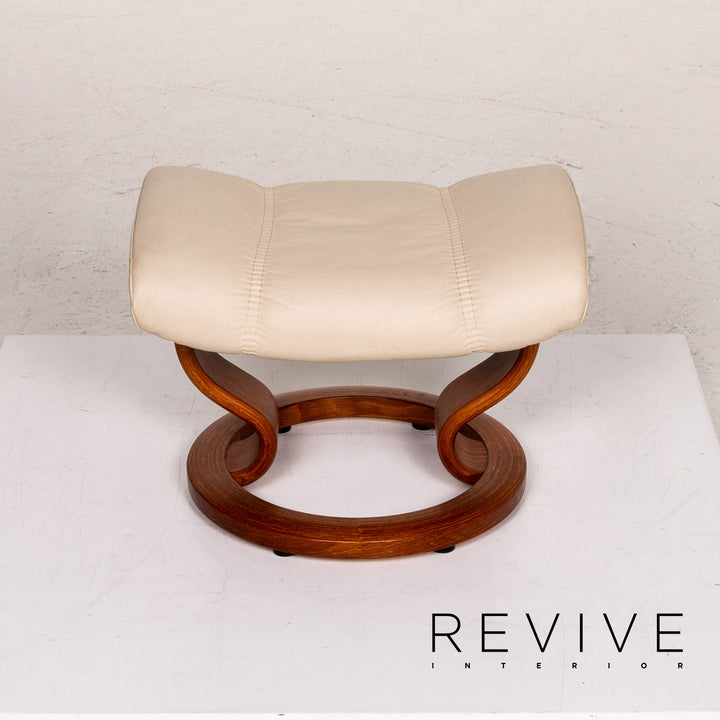 Stressless Consul Leder Sessel inkl. Hocker Creme Funktion Relaxfunktion Funktion #14790