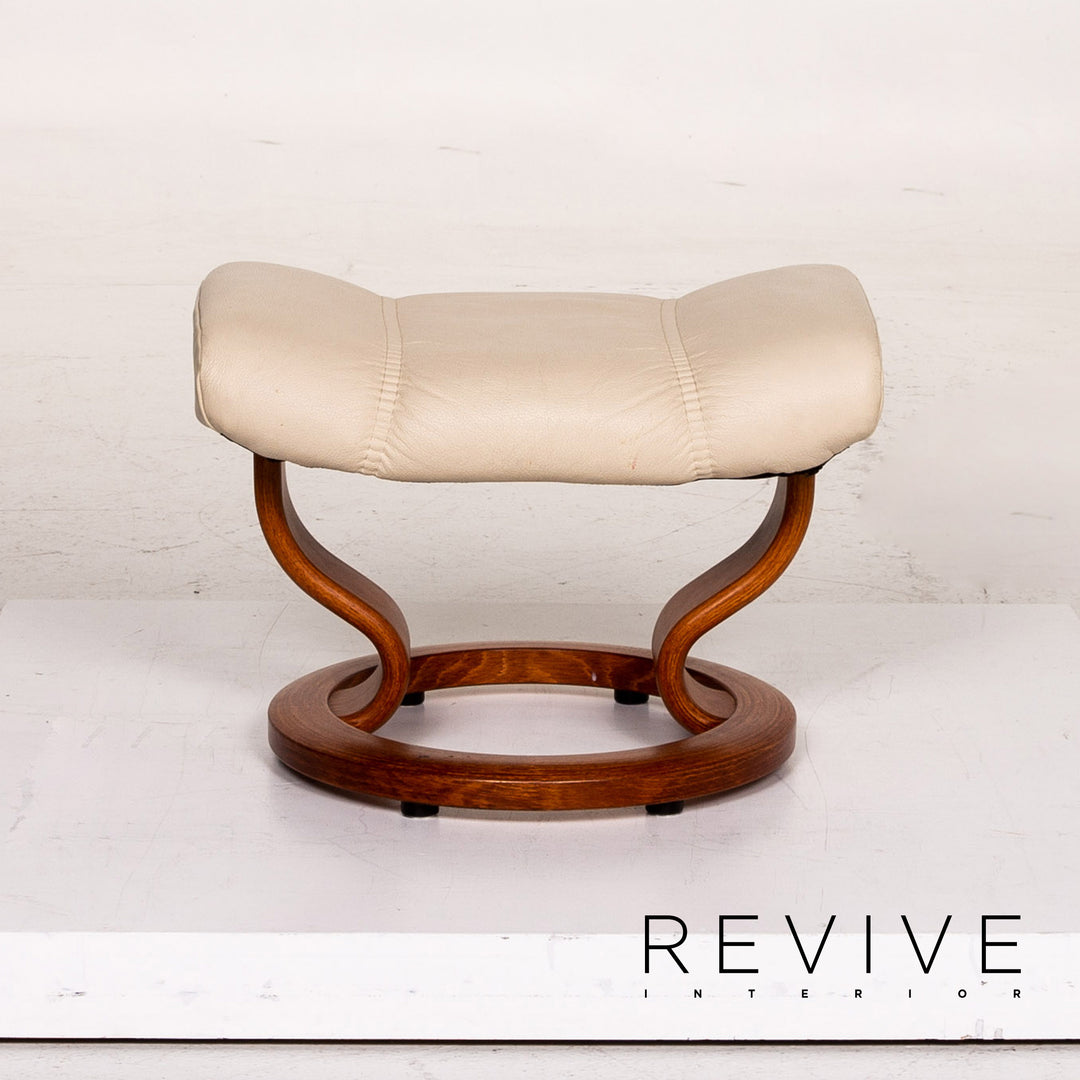 Stressless Consul Leder Sessel inkl. Hocker Creme Funktion Relaxfunktion Funktion #14790