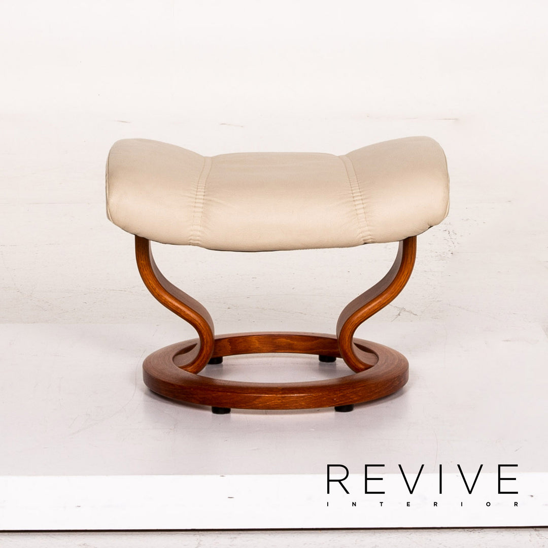 Stressless Consul Leder Sessel inkl. Hocker Creme Funktion Relaxfunktion Funktion #14790