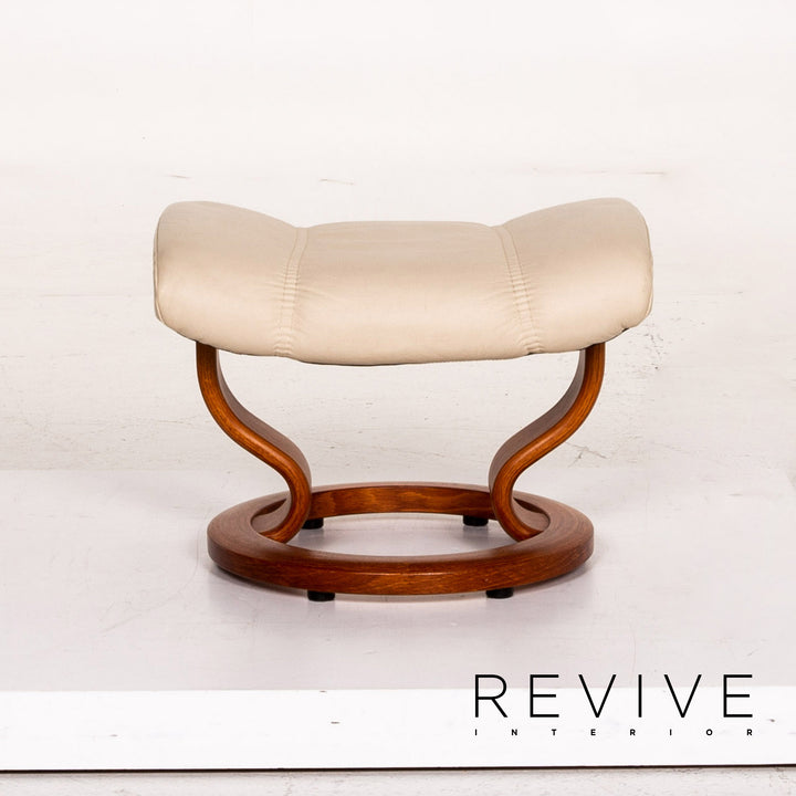 Stressless Consul Leder Sessel inkl. Hocker Creme Funktion Relaxfunktion Funktion #14790