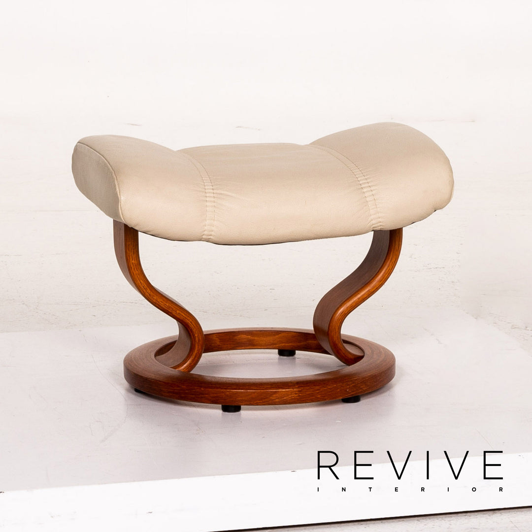 Stressless Consul Leder Sessel inkl. Hocker Creme Funktion Relaxfunktion Funktion #14790
