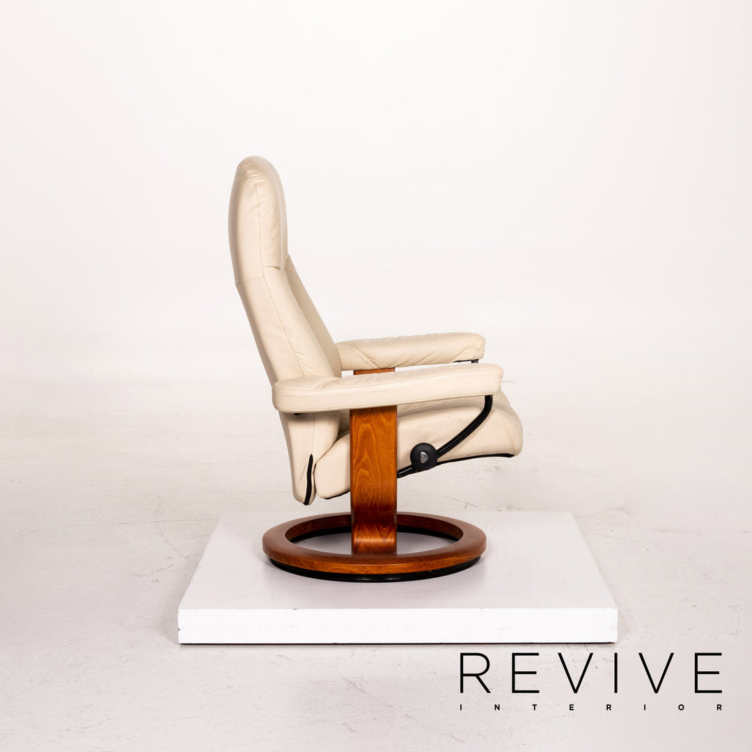 Stressless Consul Leder Sessel inkl. Hocker Creme Funktion Relaxfunktion Funktion #14790
