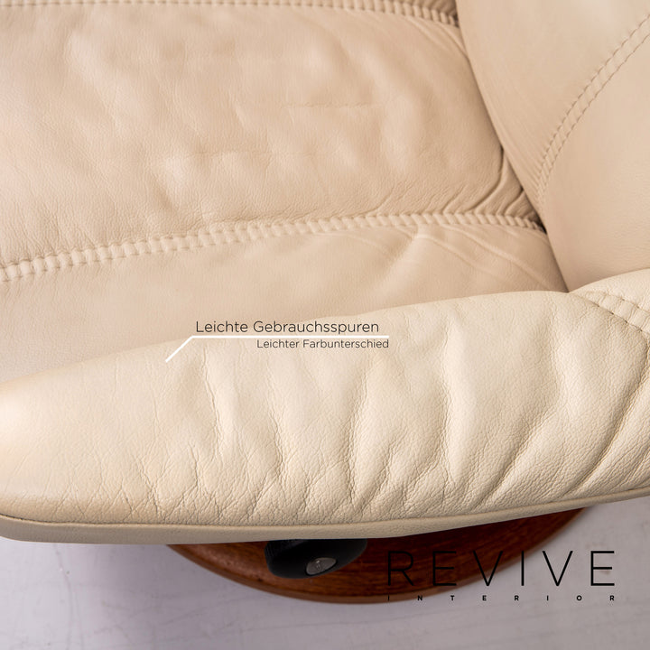 Stressless Consul Leder Sessel inkl. Hocker Creme Funktion Relaxfunktion Funktion #14790