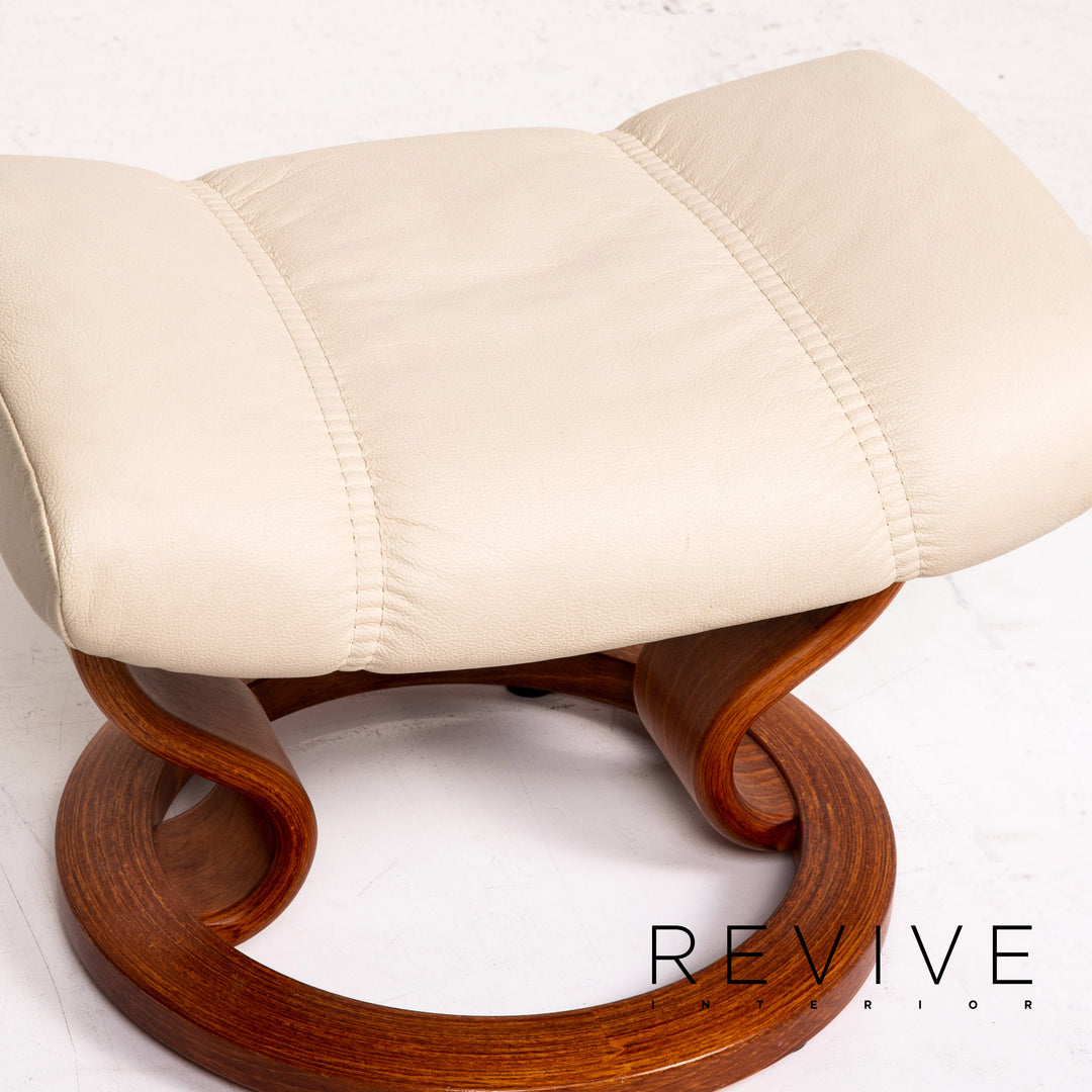 Stressless Consul Leder Sessel inkl. Hocker Creme Funktion Relaxfunktion Funktion #14790