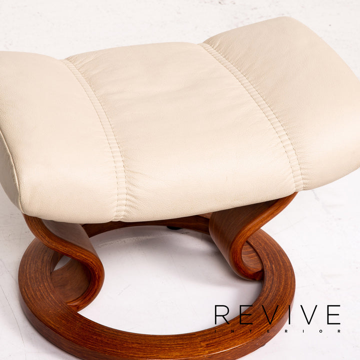 Stressless Consul Leder Sessel inkl. Hocker Creme Funktion Relaxfunktion Funktion #14790