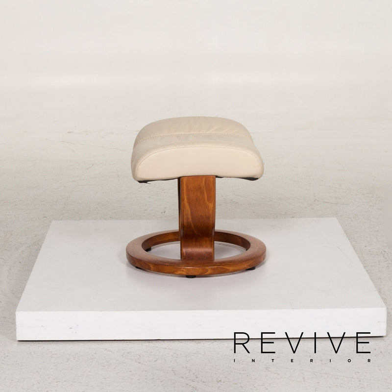Stressless Consul Leder Sessel inkl. Hocker Creme Relaxfunktion Funktion 