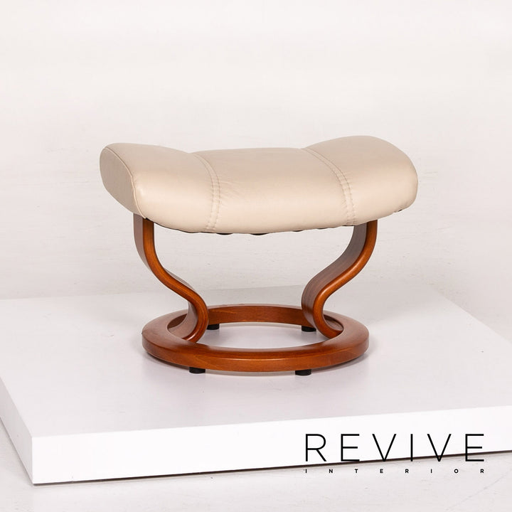 Stressless Consul Leder Sessel inkl. Hocker Creme Relaxfunktion Funktion #14047