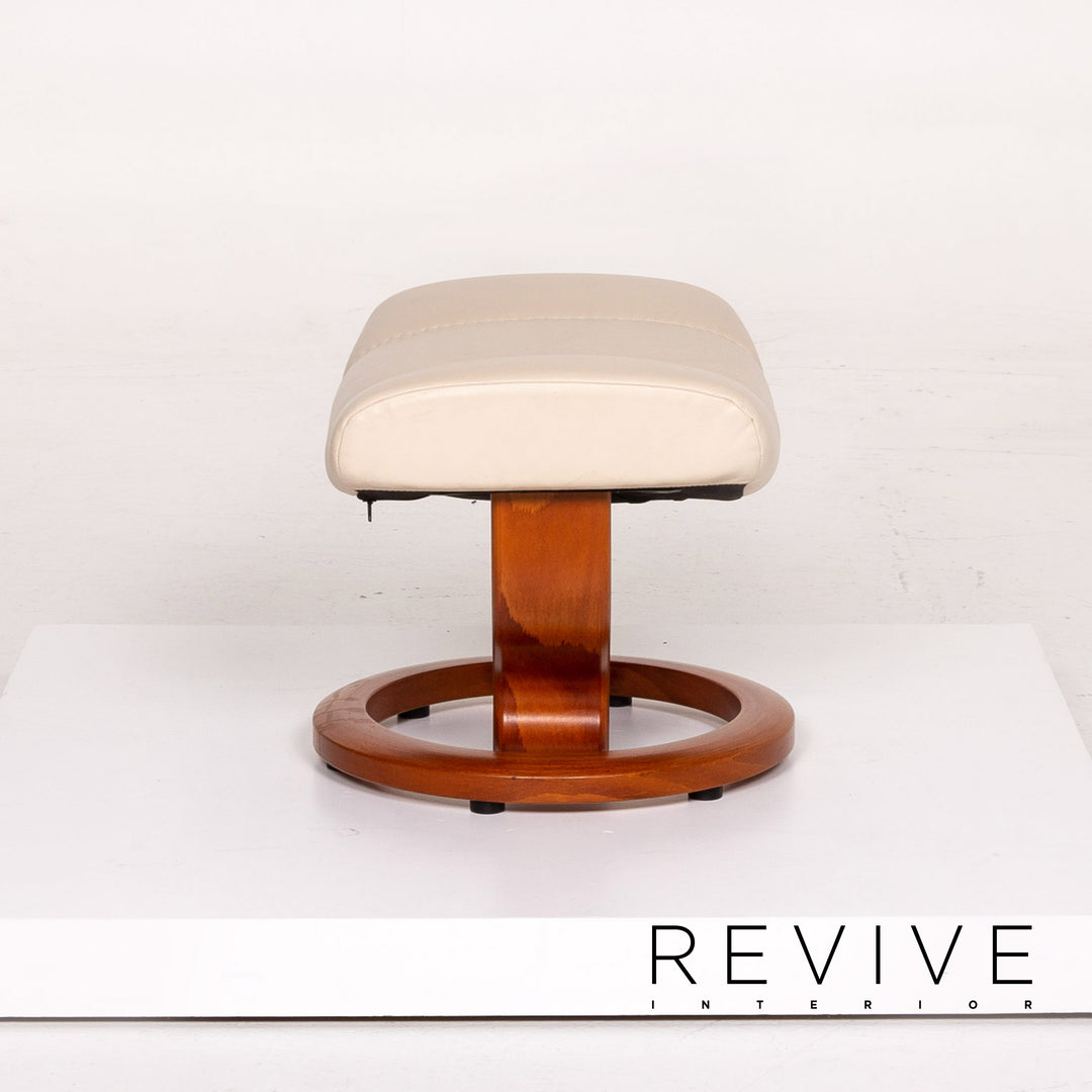 Stressless Consul Leder Sessel inkl. Hocker Creme Relaxfunktion Funktion #14047