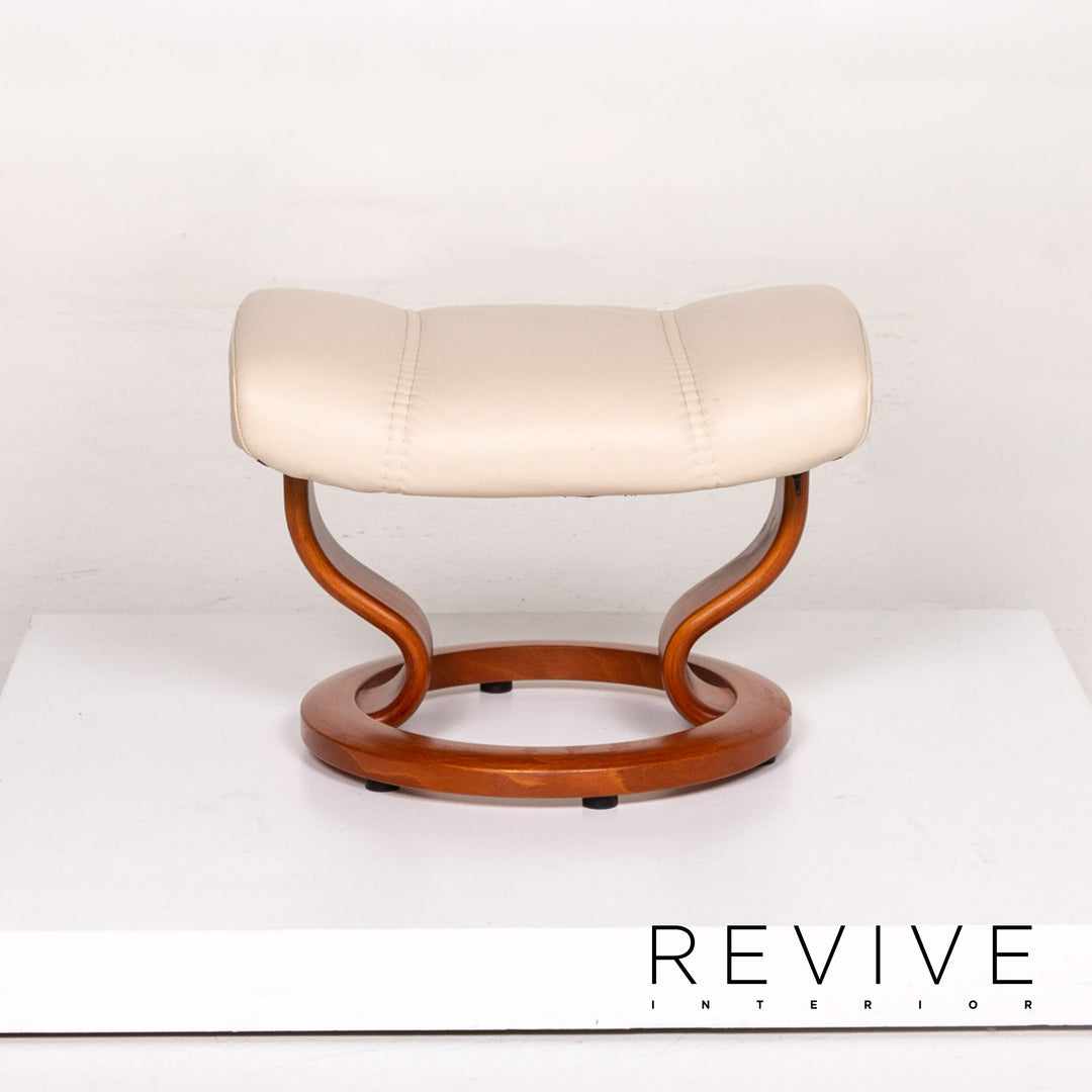 Stressless Consul Leder Sessel inkl. Hocker Creme Relaxfunktion Funktion #14047