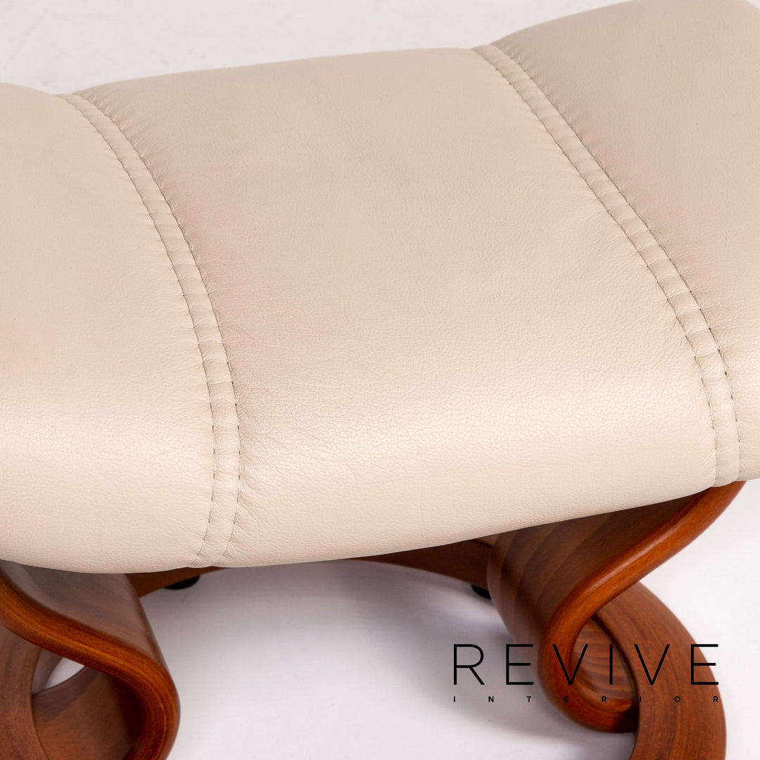 Stressless Consul Leder Sessel inkl. Hocker Creme Relaxfunktion Funktion #14047