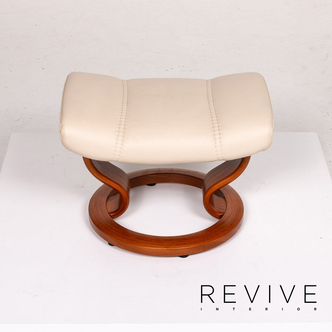 Stressless Consul Leder Sessel inkl. Hocker Creme Relaxfunktion Funktion #14047