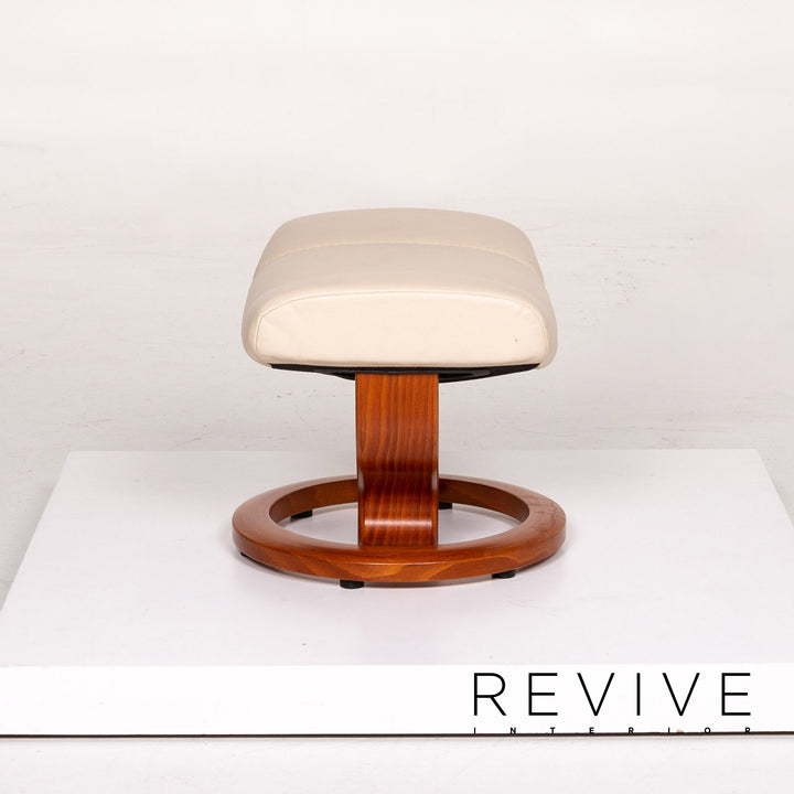 Stressless Consul Leder Sessel inkl. Hocker Creme Relaxfunktion Funktion #14047