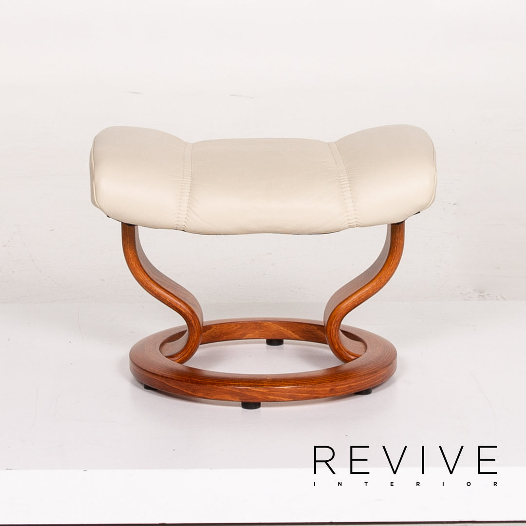 Stressless Consul leather armchair incl. stool cream relax armchair function relaxation function #14110