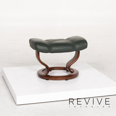 Stressless Consul Leder Sessel inkl. Hocker Grün Dunkelgrün Relaxsessel Relaxfunktion Funktion #13301