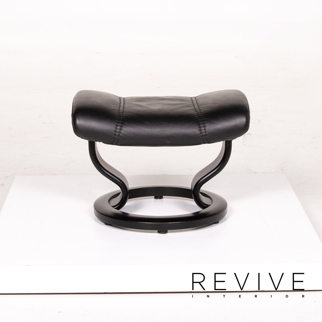 Stressless Consul Leder Sessel inkl. Hocker Schwarz Größe L Relaxsessel Relaxfunktion Funktion #14159