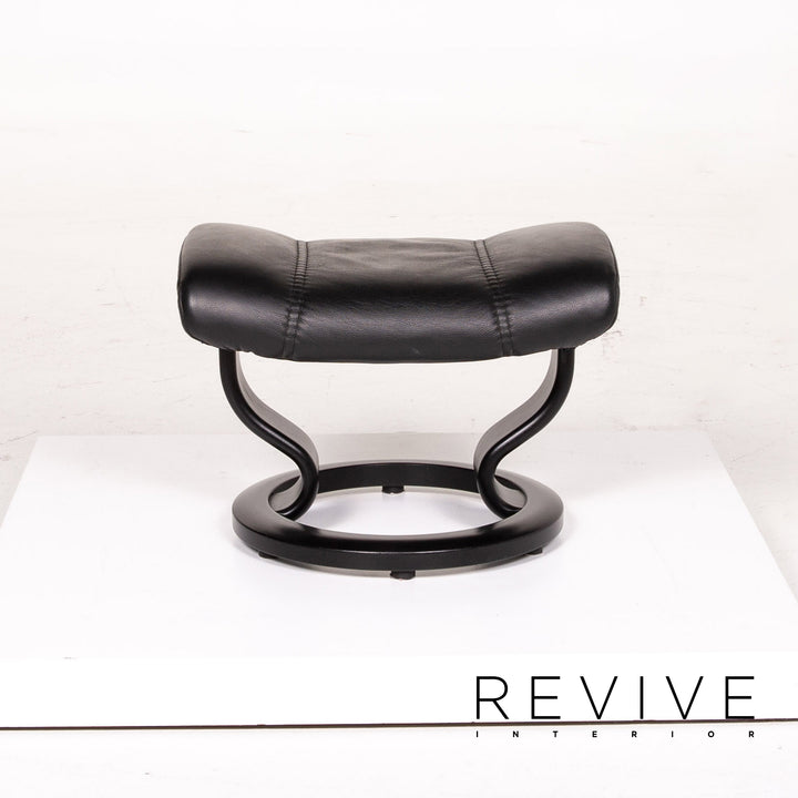 Stressless Consul Leder Sessel inkl. Hocker Schwarz Größe L Relaxsessel Relaxfunktion Funktion #14159