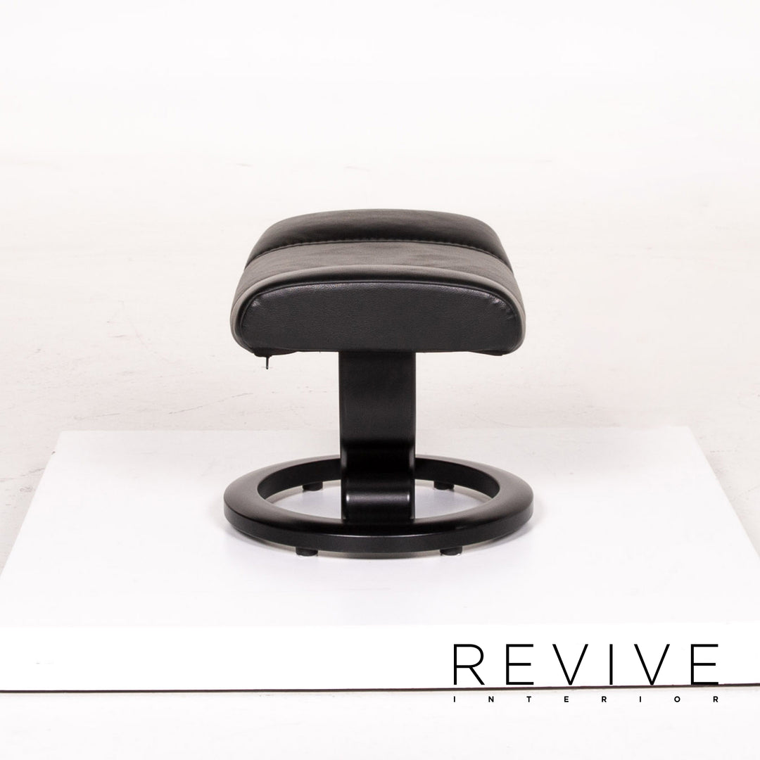 Stressless Consul Leder Sessel inkl. Hocker Schwarz Größe L Relaxsessel Relaxfunktion Funktion #14159