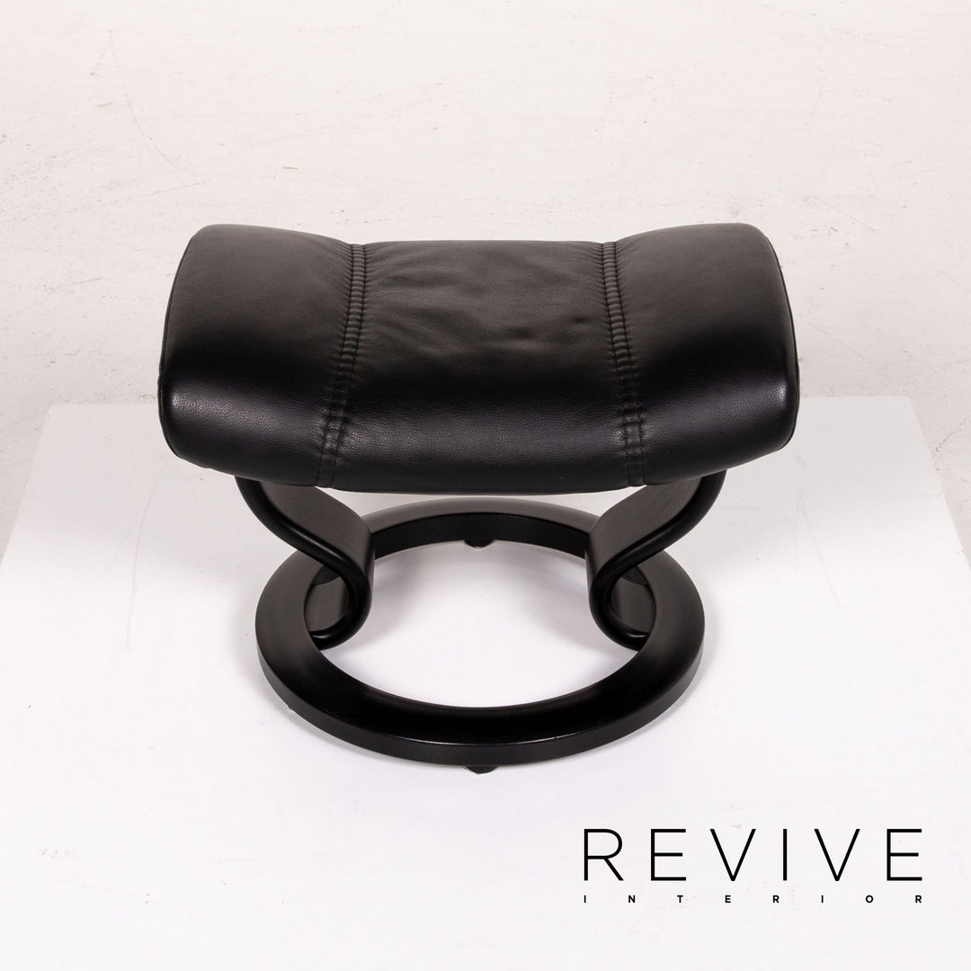 Stressless Consul Leder Sessel inkl. Hocker Schwarz Größe L Relaxsessel Relaxfunktion Funktion #14159