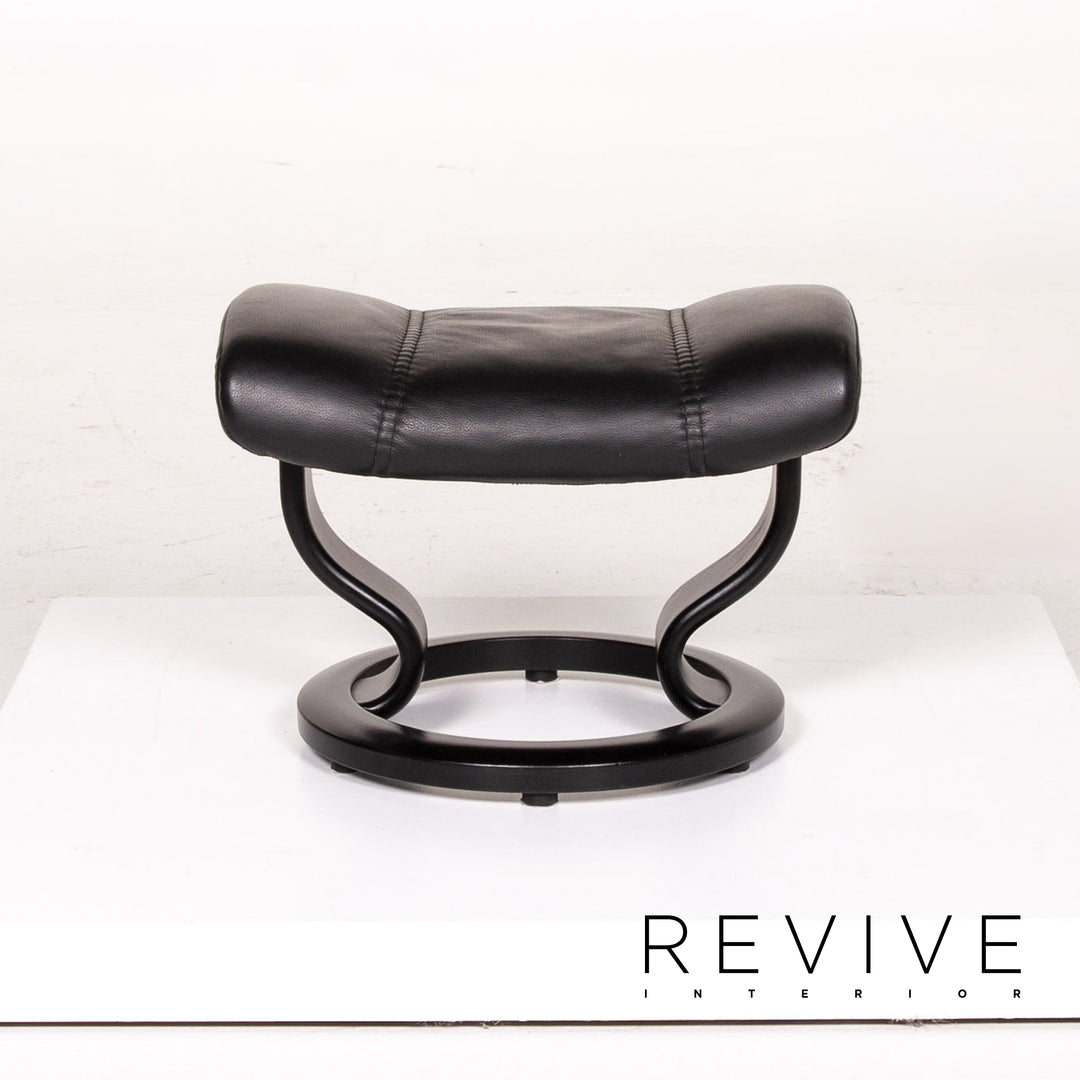 Stressless Consul Leder Sessel inkl. Hocker Schwarz Größe L Relaxsessel Relaxfunktion Funktion #14159
