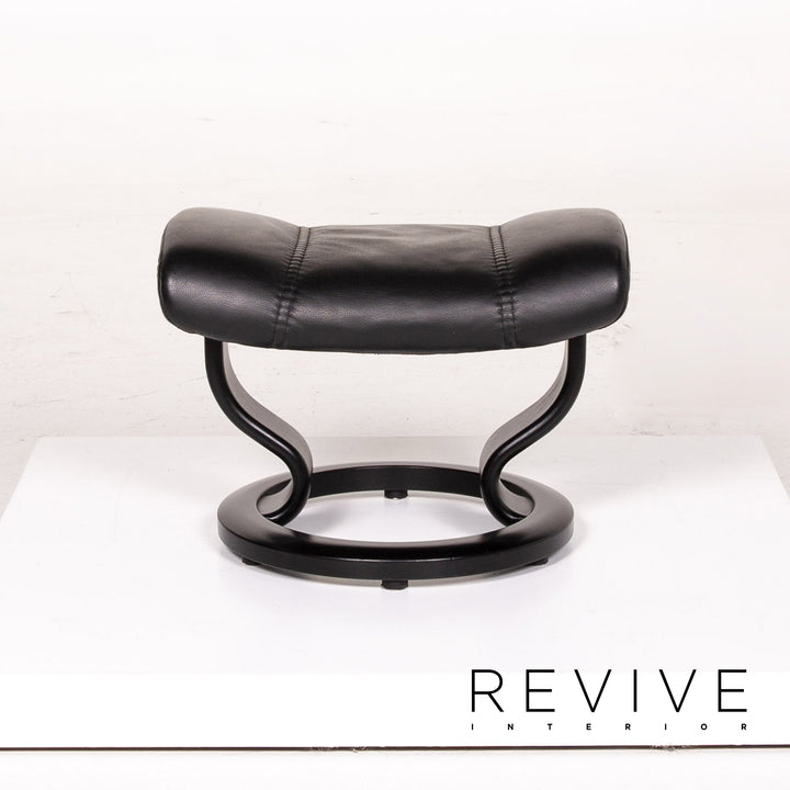 Stressless Consul Leder Sessel inkl. Hocker Schwarz Größe L Relaxsessel Relaxfunktion Funktion #14159